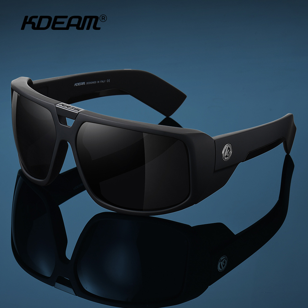Sunglasses Aviator Polarized - 2026 คุณภาพสูง KDEAM แว่นกันแดดโพลาไรซ์สำหรับผู้ชายแบรนด์หรูดีไซเนอร์แว่นตาสีเขียวตกปลาขับรถแว่นตากลางแจ้ง TUNA ALLEY
