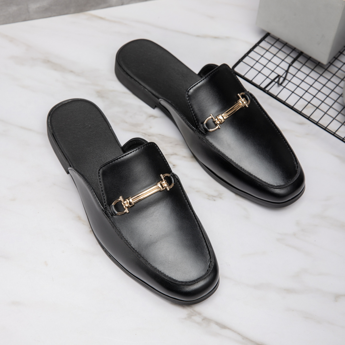 รองเท้าลำลองแบบสวมสำหรับผู้ชาย - Flip Flop Leather Men บทวิจารณ์และราคา