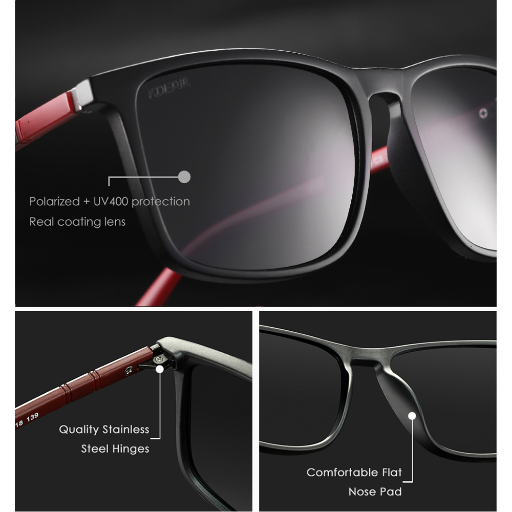 KDEAM Ultralight ตกปลาแว่นตากั - Sunglasses Aviator Polarized บทวิจารณ์และราคา