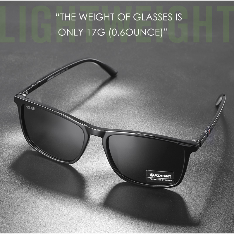 KDEAM Ultralight ตกปลาแว่นตากั - Sunglasses Aviator Polarized บทวิจารณ์และราคา