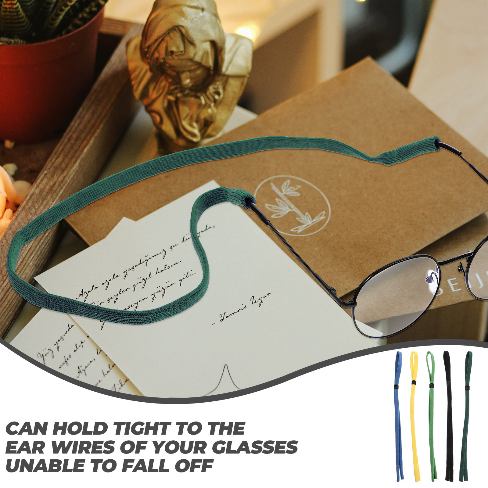 5 ชิ้น สายคล้องแว่นตา ปรับได้  - Sunglass Retainer Cord บทวิจารณ์และราคา